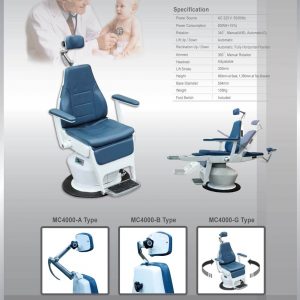 Báo giá Ghế Khám Tai Mũi Họng MC-4000A/B/G mới nhất